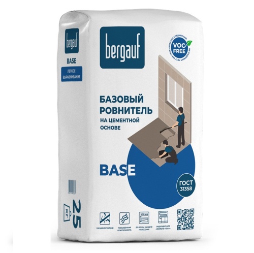 Ровнитель для пола базовый Bergauf Base 25 кг