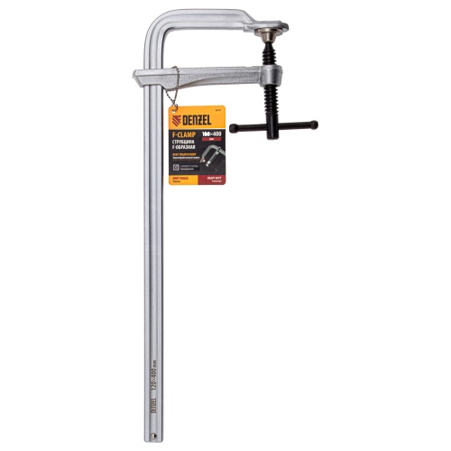 Струбцина F-образная, 120x400мм, кованая Denzel фото 4 Струбцина F-образная, 120x400мм, кованая Denzel фото 4