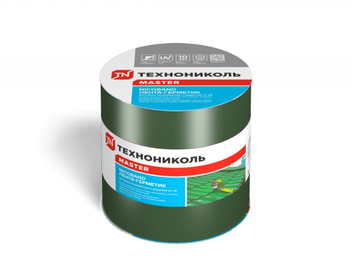 Лента самоклеящаяся Nicoband, 10 м х 15 см, зеленый