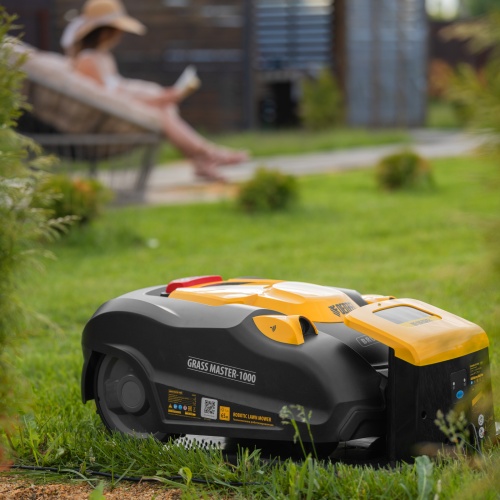 Робот-газонокосилка Grass Master 1000 1000м², 3Ач, 28V, LCD дисплей, Wi-Fi Denzel фото 43 Робот-газонокосилка Grass Master 1000 1000м², 3Ач, 28V, LCD дисплей, Wi-Fi Denzel фото 43