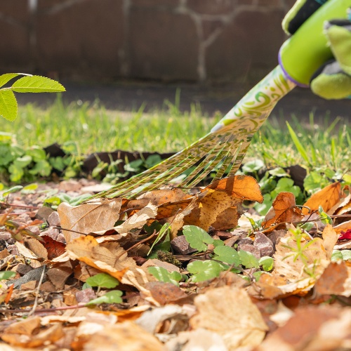 Грабли веерные 9 - зубые, 130 х 415 мм, стальные, пластиковая рукоятка, Flower Green, Palisad фото 11