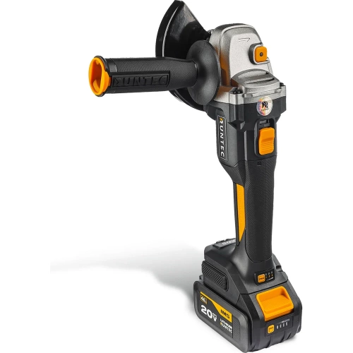 Шлифмашина RUNTEC PRO угловая, аккумуляторная, 125мм, 20В, 2*4Ач, 900Вт RT-AG900 фото 3 Шлифмашина RUNTEC PRO угловая, аккумуляторная, 125мм, 20В, 2*4Ач, 900Вт RT-AG900 фото 3