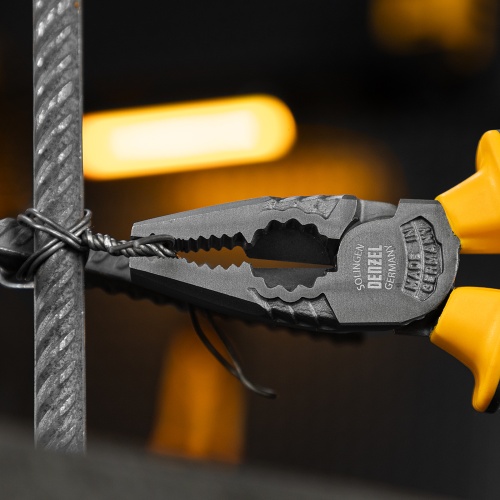 Плоскогубцы комбинированные 205 мм, трехкомпонентные рукоятки Denzel фото 11