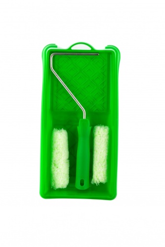 Малярный набор для работ по дереву: кювета 150 мм х 290 мм и мини-валик 110 мм Сибртех Малярный набор для работ по дереву: кювета 150 мм х 290 мм и мини-валик 110 мм Сибртех