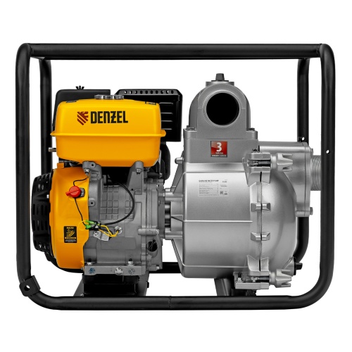 Мотопомпа бензиновая для грязной воды PX-80D, 15 л.с, 3", 1500 л/мин, глубина 8 м , напор 30 м Denzel фото 3