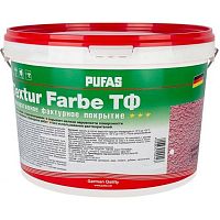Штукатурка декоративная акриловая Pufas Textur Farbe ТФ камешковая морозостойкая 1,5 мм 30 кг