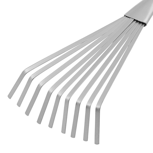 Грабли веерные 9 - зубые, 130 х 420 мм, стальные, пластиковая рукоятка, Connect, Palisad фото 3