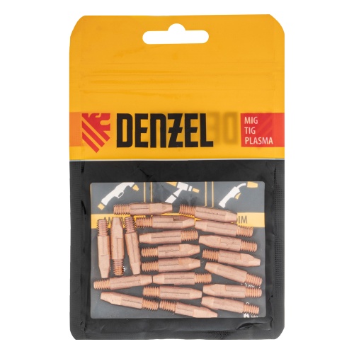 Токосъемный наконечник под проволоку 1,2 мм, М6х28, E-CU, 20 шт для MIG горелки тип 24 Denzel фото 4