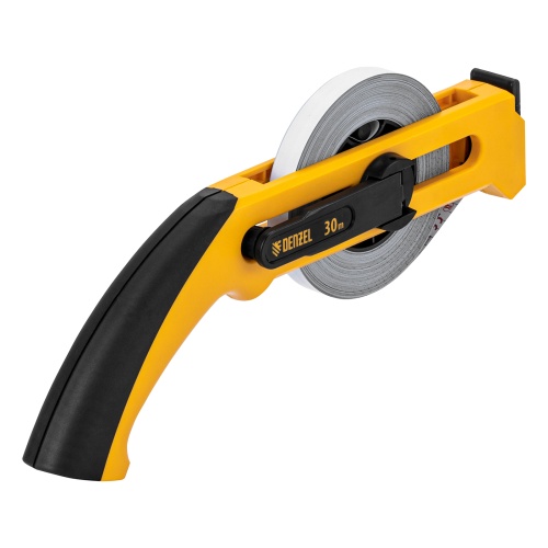 Рулетка геодезическая 30 м х 13 мм, открытый корпус, металлическая лента Denzel фото 3