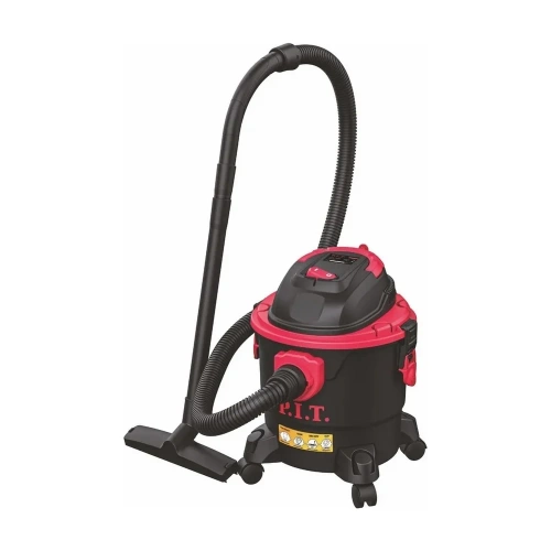 Пылесос P.I.T. (1,3кВт, 3м шланг, бак 15л, пластиковый бак, сухая/влажная уборка, складч фильтр) PVC15-C Пылесос P.I.T. (1,3кВт, 3м шланг, бак 15л, пластиковый бак, сухая/влажная уборка, складч фильтр) PVC15-C