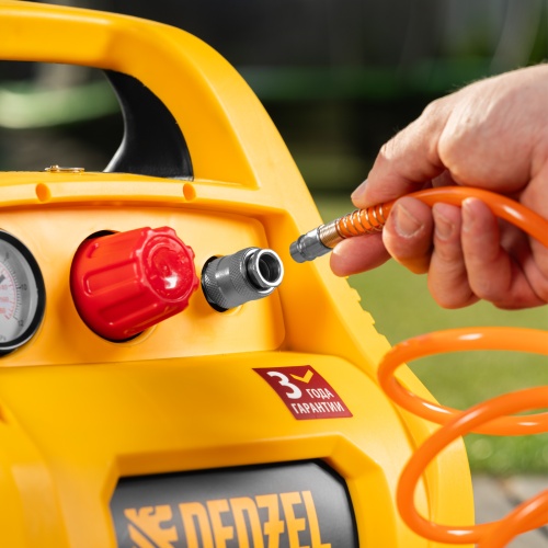 Компрессор воздушный безмасляный РС 1/6-180,1, 1 кВт, 180 л/мин, 6 л Denzel фото 34