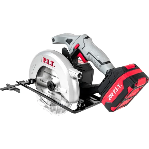 Циркулярная аккумуляторная пила P.I.T. 20 В, диск 165 мм, пропил 52 мм, 4300 об/мин, АКБ Li-Ion 4 Ач, ЗУ кор. PKS20H-165A/1 фото 3