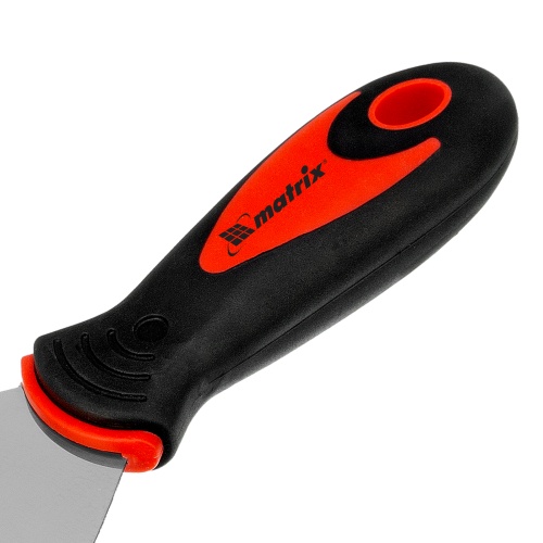 Шпательная лопатка из нержавеющей стали, 100 мм, двухкомпонентная ручка Matrix фото 5