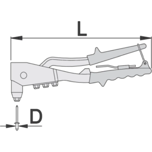 Заклепочник Unior ручной, 2.4,3.2,4.0,4.8 3838909154541 фото 3 Заклепочник Unior ручной, 2.4,3.2,4.0,4.8 3838909154541 фото 3