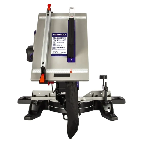 Торцовочная комбинированная пила ПУЛЬСАР ПТК 255-2000 909-488 фото 10