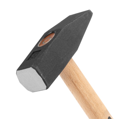 Молоток слесарный 1500 г, квадратный боек, деревянная рукоятка Сибртех фото 4