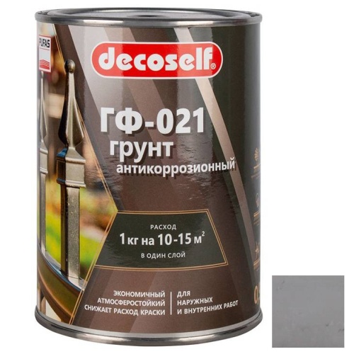 Грунт ГФ-021 Pufas Decoself серый 0,9 кг