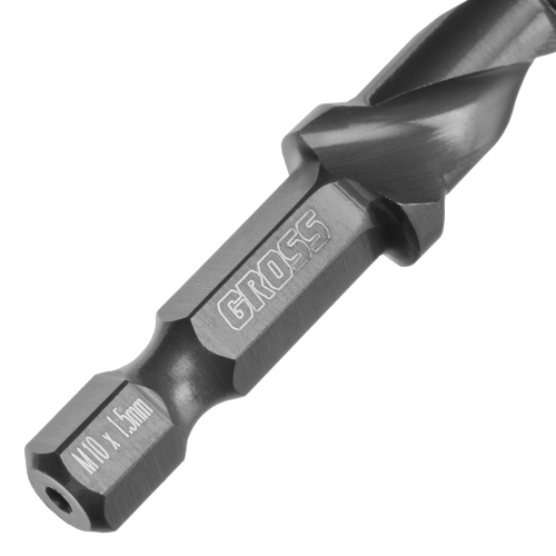 Сверло-метчик М10 х 1,5 мм, Co5%// Gross фото 4