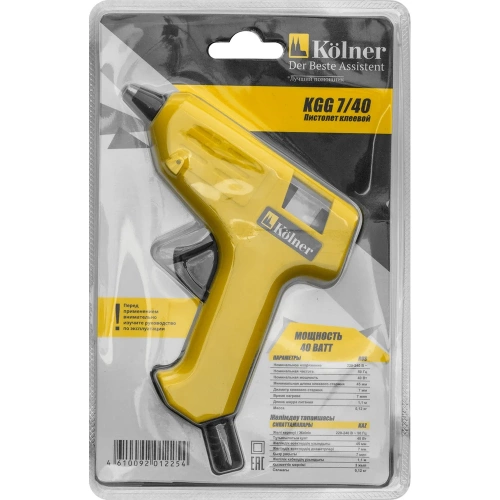 Клеевой пистолет Kolner KGG 7/40 40Вт, клеевые стержни 7мм, 8031800066 фото 6 Клеевой пистолет Kolner KGG 7/40 40Вт, клеевые стержни 7мм, 8031800066 фото 6