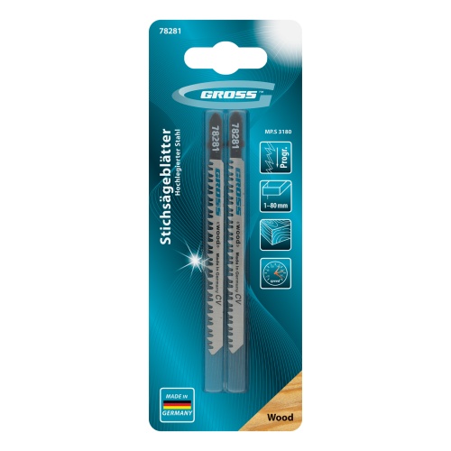 Полотна для электролобзика по дереву, 2 шт, ( 3180 ) Gross фото 5