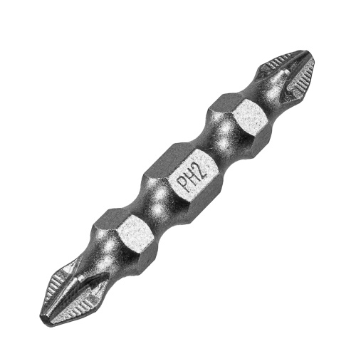 Бита двухсторонняя, PH2-PH2 х 45 мм, сталь S2, 10 шт. Denzel фото 3