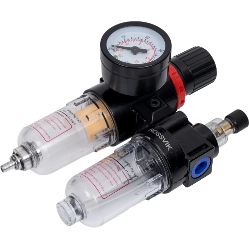 Фильтр регулятор с манометром и лубрикатором (FR+L, F1/4") Rossvik F154/1.R фото 3 Фильтр регулятор с манометром и лубрикатором (FR+L, F1/4") Rossvik F154/1.R фото 3