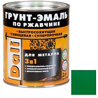 Грунт-эмаль по ржавчине Dali 3 в 1 гладкая зеленая RAL 6029 0,75 л