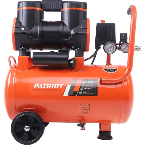 Компрессор поршневой безмасляный Patriot KDS 280 F24 (280 л/мин, 1.45 кВт, 8 бар, 24 л, 2800 об/мин, быстросъем + елочка) 526302424 фото 3 Компрессор поршневой безмасляный Patriot KDS 280 F24 (280 л/мин, 1.45 кВт, 8 бар, 24 л, 2800 об/мин, быстросъем + елочка) 526302424 фото 3