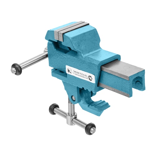 Тиски слесарные, 63 мм, крепление для стола, винтовой зажим (Глазов) фото 2