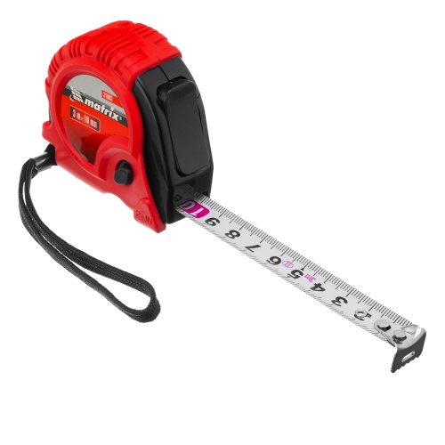 Рулетка Rubber,3 м х 16 мм,обрезиненный корпус Matrix фото 5