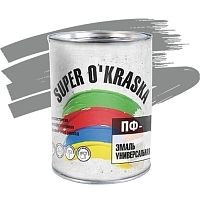 Эмаль Super Okraska ПФ-115 серая глянцевая 1,9 кг