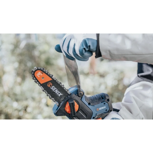 Мини-пила цепная аккумуляторная SENIX X2 20V, 12см,без АКБ и ЗУ, CSX2-M3-EU-0 фото 8