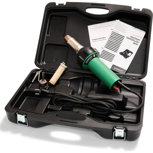 Набор для сварки пластика Swissplast фен сварочный 1600S Premium PLASTICKIT Набор для сварки пластика Swissplast фен сварочный 1600S Premium PLASTICKIT