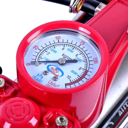 Двухцилиндровый компрессор 85 л/мин в кейсе с набором для ремонта колес AUTOVIRAZH AV-010890 фото 9