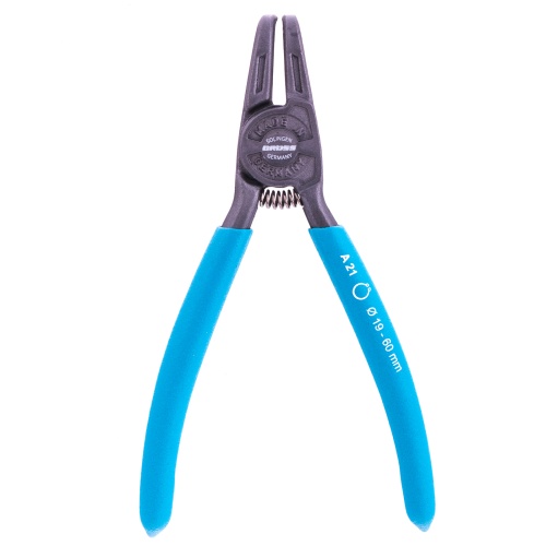 Съемник, 165 мм, для внешних стопорных колец (19-60 мм) изогнутые губки (разжим) Gross Съемник, 165 мм, для внешних стопорных колец (19-60 мм) изогнутые губки (разжим) Gross