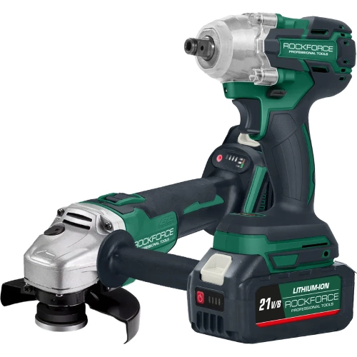 Набор инструментов Rockforce аккумуляторных 1/2 1/4 (шуруповерт JCB-18BLID-B + машина углошлифовальная JCB-18AG-B) RF-DK0050X1(64184) Набор инструментов Rockforce аккумуляторных 1/2 1/4 (шуруповерт JCB-18BLID-B + машина углошлифовальная JCB-18AG-B) RF-DK0050X1(64184)