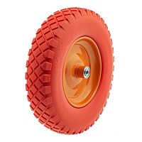 Колесо полиуретановое 4.80/4.00-8, длина оси 90 мм, подшипник 12 мм Palisad