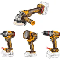 Набор аккумуляторного инструмента INDUSTRIAL 4 шт 20В INGCO COSLI241292