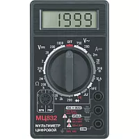 Мультиметр цифровой СПЕЦ МЦ832, АС Макс изм напр.:750В, АС Mин изм напр.\чувств.100 mВ, DC макс изм напр.1000В, DC Мин иха напр./чувств. 0,1 mВ, DC Макси изм ток:10A, DC мин чувств. ток:0.1А 4106
