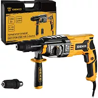 Перфоратор DEKO DKH1250W в кейсе, с дополнительным патроном, 1250 Вт 063-4366