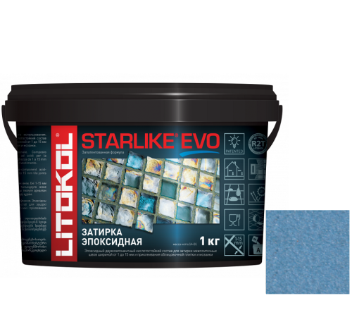 Затирка эпоксидная для швов Litokol Starlike Evo S.330 Blu Avio 1 кг