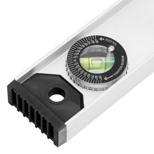 Уровень алюминиевый "Рельс", 1200 мм, 3 глазка (1 поворотный) Matrix фото 4