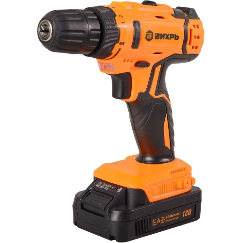 Аккумуляторная дрель-шуруповерт Вихрь ДА-18Л-2К 72/14/9