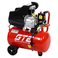 Компрессор поршневой с прямым приводом GTE 220В, ресив. 24л, 180л/мин GTE-MK024180B