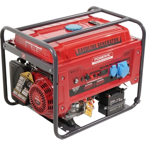 Генератор бензиновый POWERAC 5.5кВт PR6500H2E-ATS фото 3