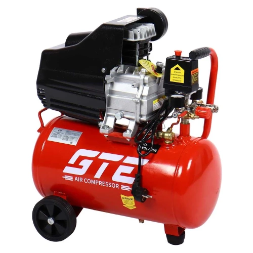 Компрессор поршневой с прямым приводом GTE 220В, ресив. 24л, 180л/мин GTE-MK024180B Компрессор поршневой с прямым приводом GTE 220В, ресив. 24л, 180л/мин GTE-MK024180B