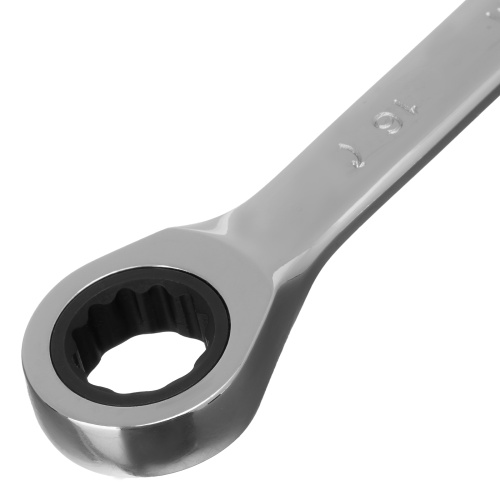 Ключ комбинированный трещоточный, 16 мм, CrV, зеркальный хром Matrix Professional фото 4