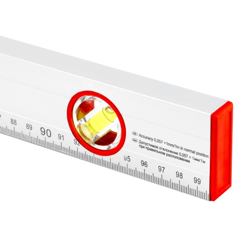 Уровень алюминиевый, 1000 мм, 3 глазка, линейка Sparta фото 6