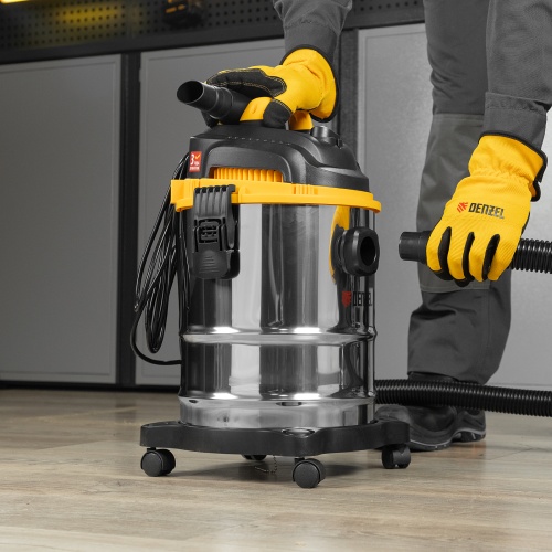 Пылесос строительный SVC15, 1200 Вт, бак 15 л, шланг 2 м Denzel фото 25