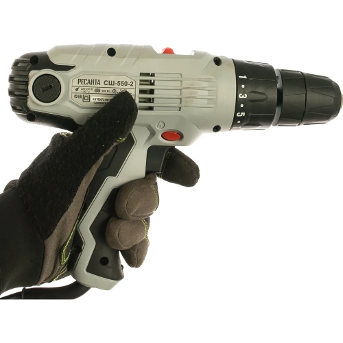 Сетевая дрель-шуруповерт Ресанта СШ-550-2 75/16/1 фото 8